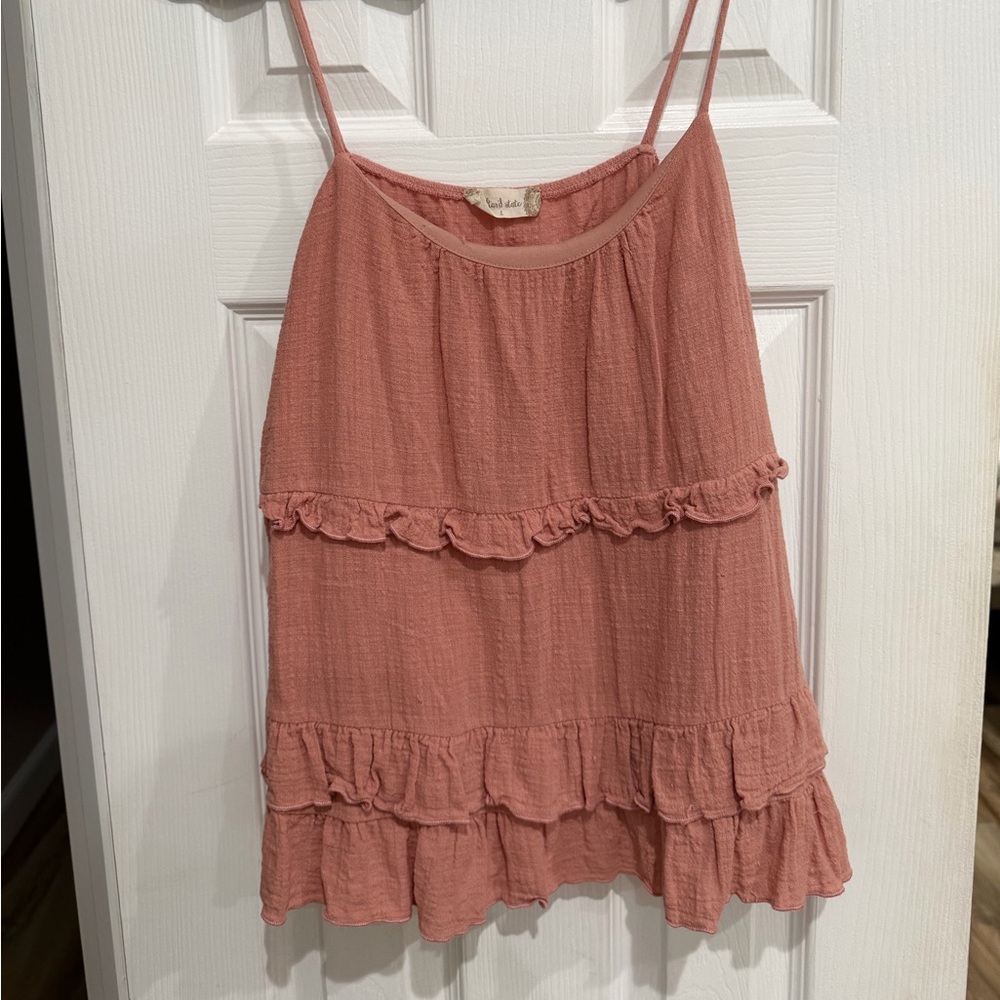 Altar'd State Dusty Rose Layered Camisole